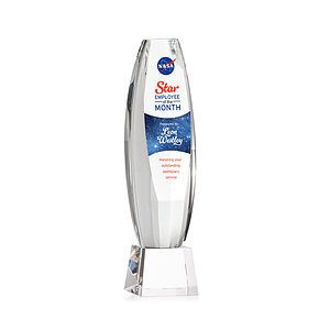 Hoover VividPrint™ Award on Robson Base - Clear