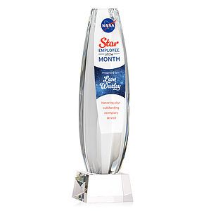 Hoover VividPrint™ Award on Robson Base - Clear