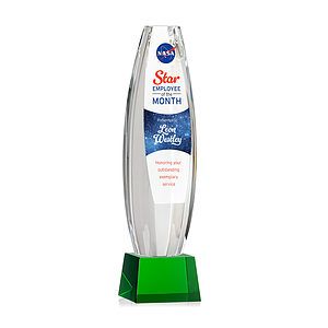 Hoover VividPrint™ Award on Robson Base - Green