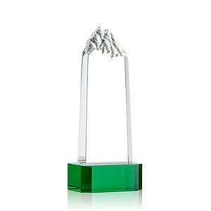 Himalayas VividPrint™ Award on Base - Green