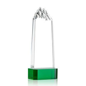 Himalayas VividPrint™ Award on Base - Green