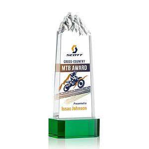 Himalayas VividPrint™ Award on Base - Green