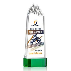 Himalayas VividPrint™ Award on Base - Green