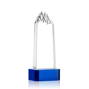 Himalayas VividPrint™ Award on Base - Blue