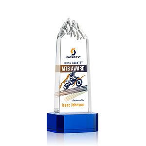 Himalayas VividPrint™ Award on Base - Blue