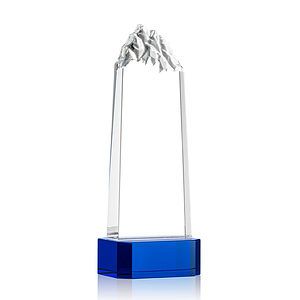 Himalayas VividPrint™ Award on Base - Blue