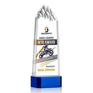 Himalayas VividPrint™ Award on Base - Blue