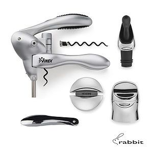 rabbit® 6-PC Wine Tool Kit - Silver