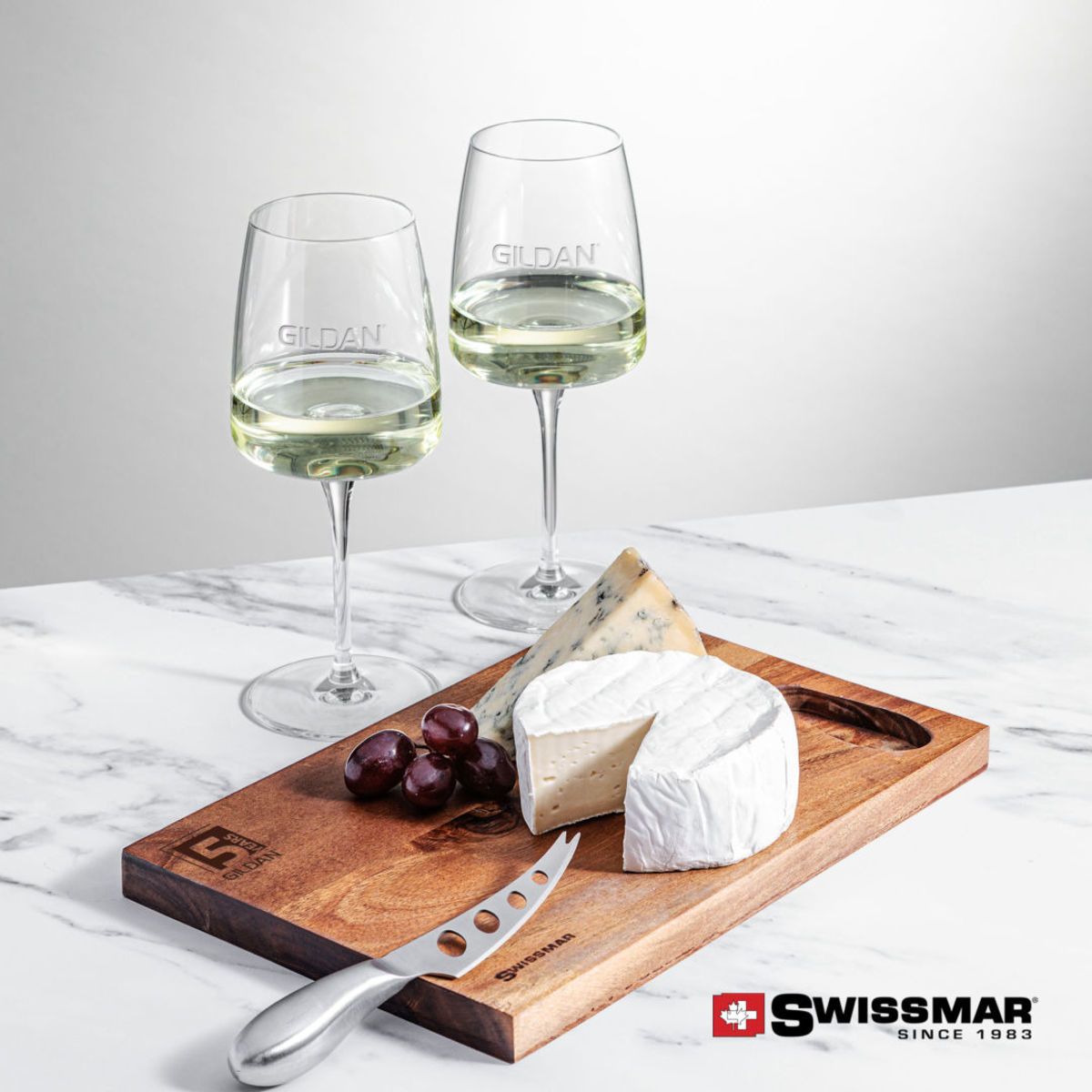 Swissmar Acacia Board   2 Dunhill Wine