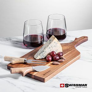 Swissmar Paddle Board  2 Dunhill Stemless Wine