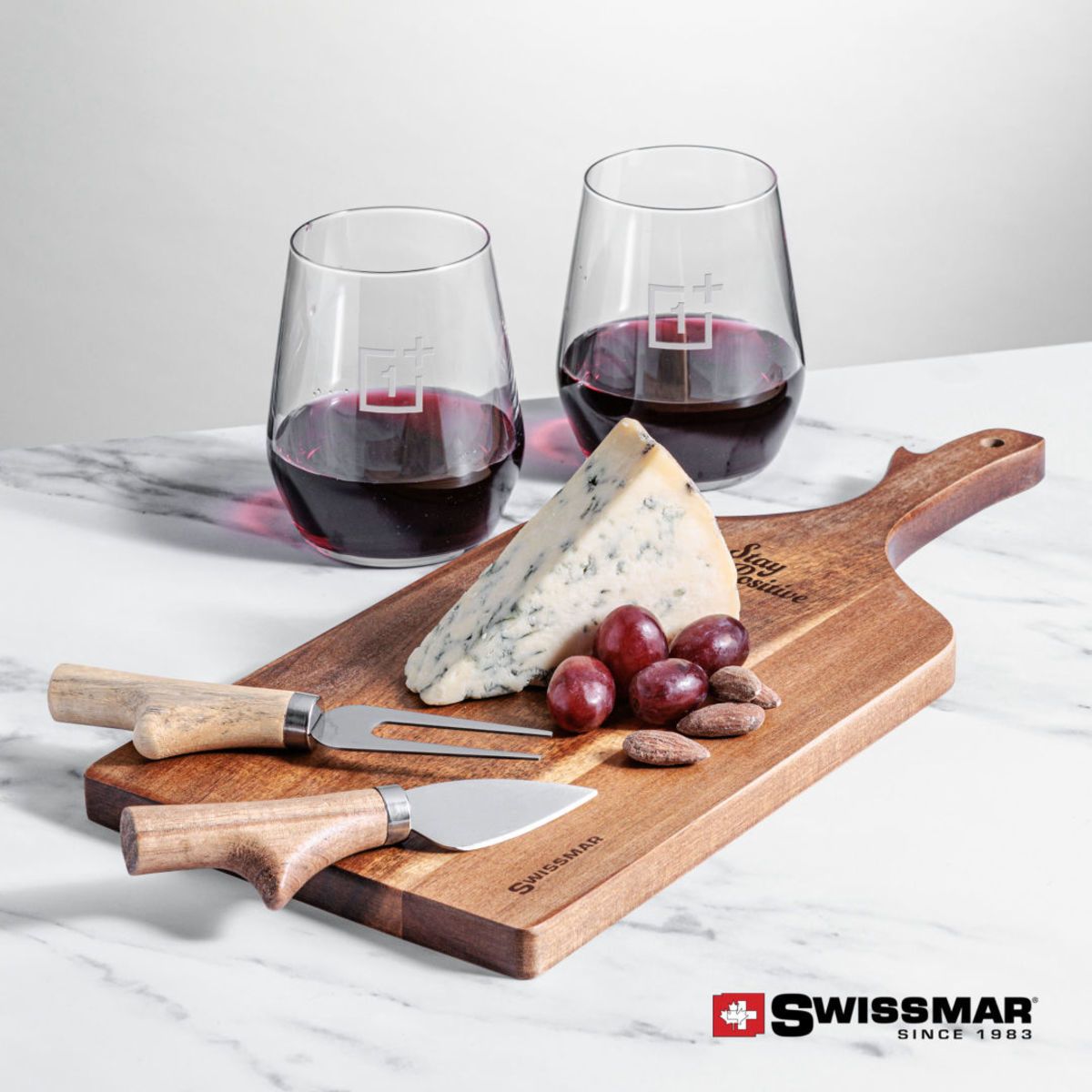 Swissmar Paddle Board  2 Germain Stemless Wine