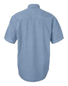 Men's Denim Short Sleeve Shirt - 0211