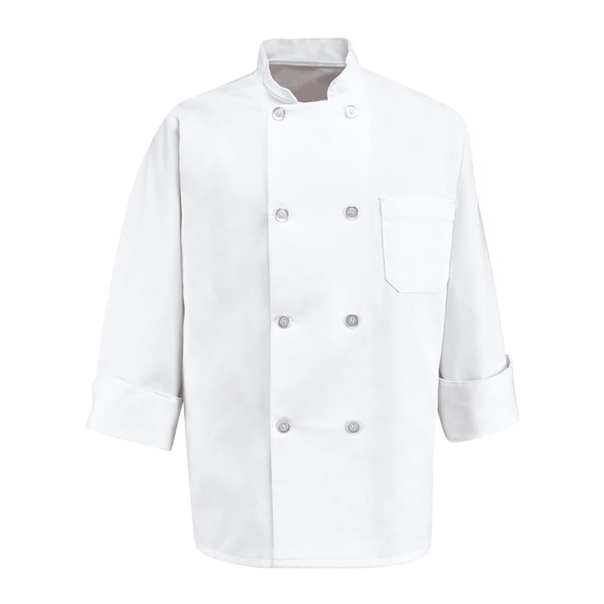 Eight Pearl Button Chef Coat - Tall Sizes - 0403T