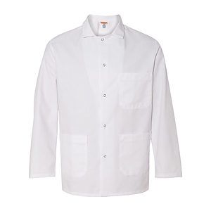 Gripper Front Short Butcher Coat - 0406