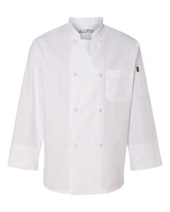 Eight Knot Button Chef Coat with Thermometer Pocket - 0414
