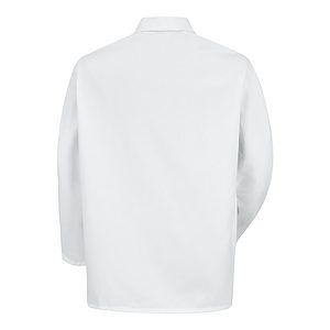 Men's Gripper-Front Short Butcher Coat - 0416