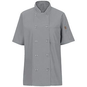 Women's Mimix™ Short Sleeve Chef Coat with OilBlok - 045X