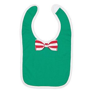 Infant Baby Rib Bow Tie Bib - 1002