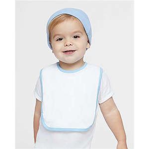Infant Contrast Trim Premium Jersey Bib - 1004