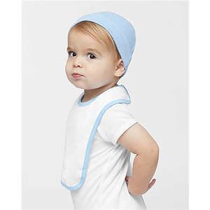 Infant Contrast Trim Premium Jersey Bib - 1004