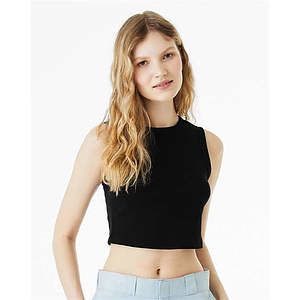 Women's Micro Rib Muscle Crop Tank - 1013