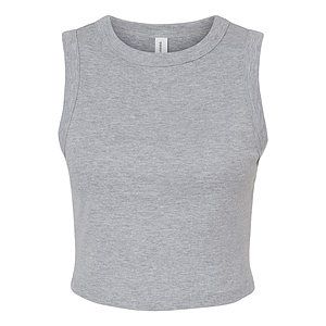 Women's Micro Rib Muscle Crop Tank - 1013