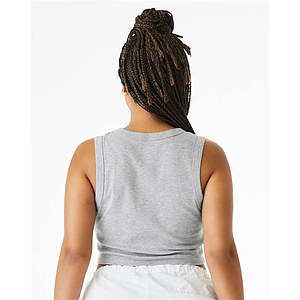 Women's Micro Rib Muscle Crop Tank - 1013