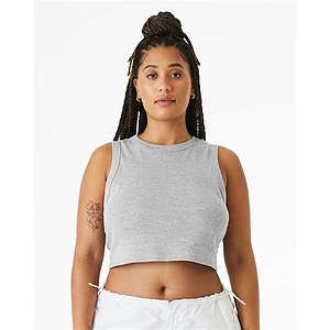 Women's Micro Rib Muscle Crop Tank - 1013