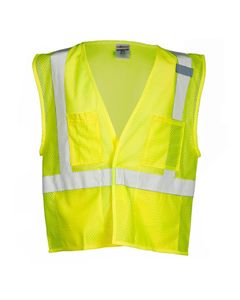 Unisex 4 Pocket Hook-and-Loop Mesh Vest - 1083-1084