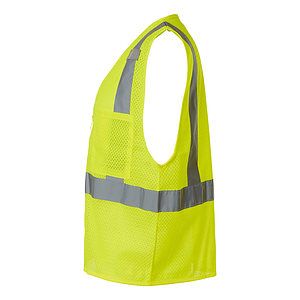Unisex Single Pocket Zipper Mesh Vest - 1089-1090