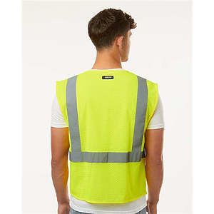 Unisex Single Pocket Zipper Mesh Vest - 1089-1090