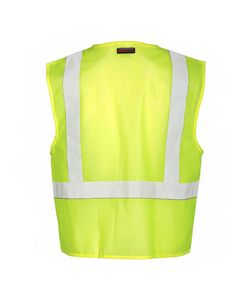 Unisex Single Pocket Zipper Mesh Vest - 1089-1090