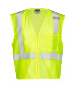 Unisex Single Pocket Zipper Mesh Vest - 1089-1090