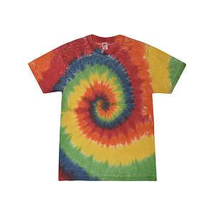 Unisex Festival Tie-Dyed Burnout T-Shirt - 1090