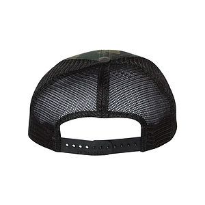 Garment Washed Printed Trucker Cap - 111P