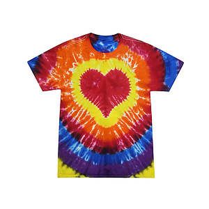 Unisex Shapes Tie-Dyed T-Shirt - 1150