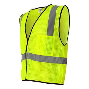 Unisex Economy Single Pocket Hook-and-Loop Mesh Vest - 1193-1194