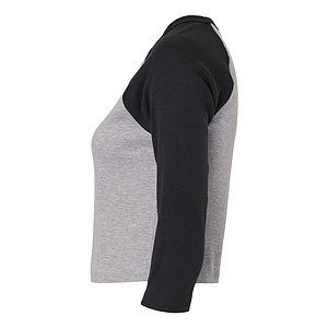 Women's Micro Rib Three-Quarter Raglan Sleeve Baby Tee - 1200