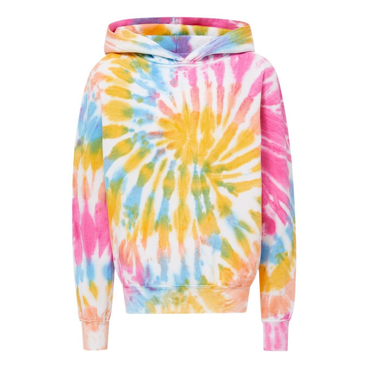 Youth Classic Fleece Tie-Dyed Hooded Sweatshirt - 128Y