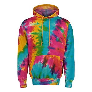 Unisex Classic Fleece Tie-Dye Hooded Sweatshirt - 1290