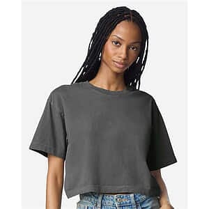 Women's Garment-Dyed Heavyweight Cropped Tee - 1302GD
