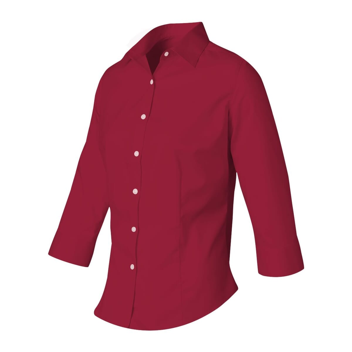 Women's Three-Quarter Sleeve Baby Twill Shirt - 13V0527