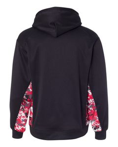 Men's Digital Camo Colorblock Performance Fleece Hooded Sweatshirt - 1464