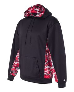 Men's Digital Camo Colorblock Performance Fleece Hooded Sweatshirt - 1464