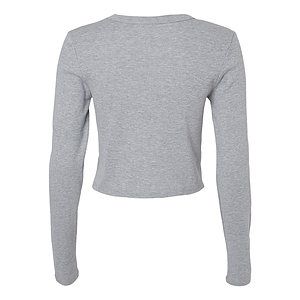 Women's Micro Rib Long Sleeve Baby Tee - 1501