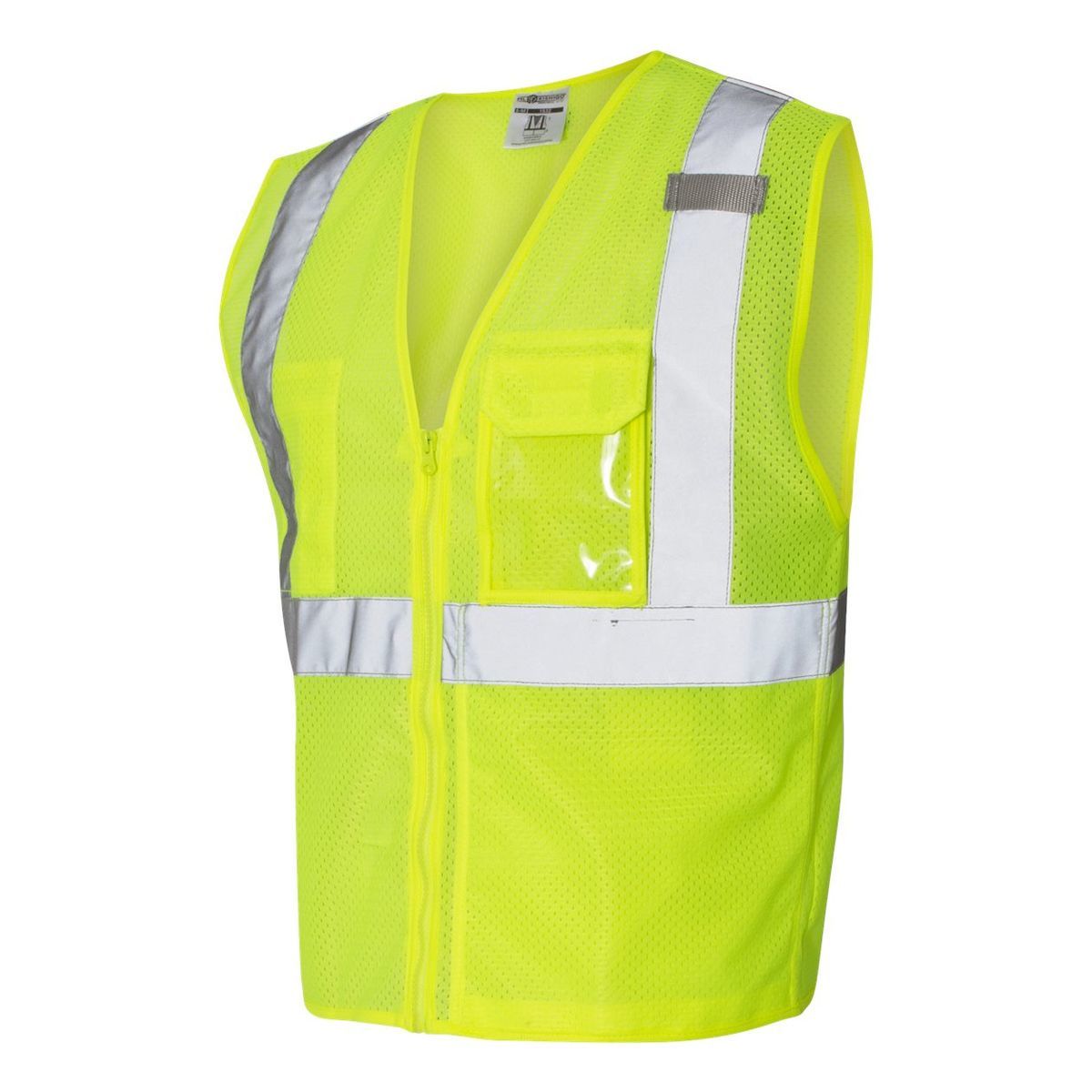 Unisex Clear ID Vest with Zipper Closure - 1532