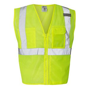 Unisex Clear ID Vest with Zipper Closure - 1532
