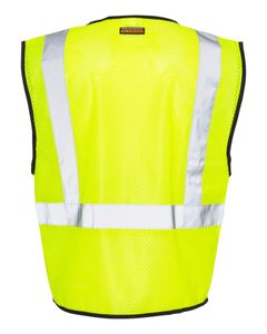 Unisex Double-Pocket Zippered Economy Class 2  Vest - 1537-1538