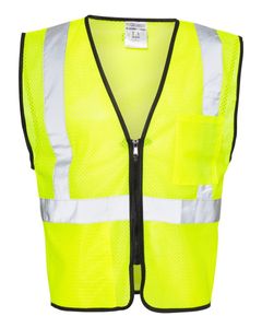 Unisex Double-Pocket Zippered Economy Class 2  Vest - 1537-1538