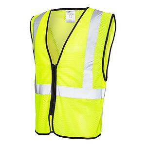 Unisex Zippered Mesh Economy Class 2 Vest - 1547-1548